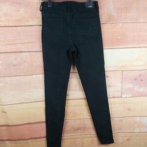 AMERICAN EAGLE super stretch black jeans size 4 long